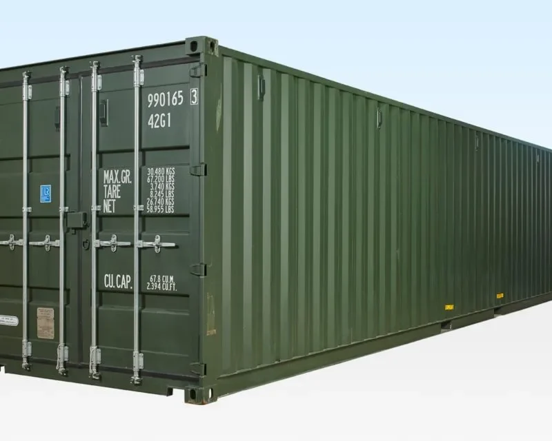 40ft Shipping Container Green (RAL 6007)