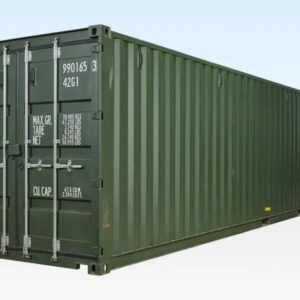 One Trip 40ft Shipping Container - Green RAL 6007
